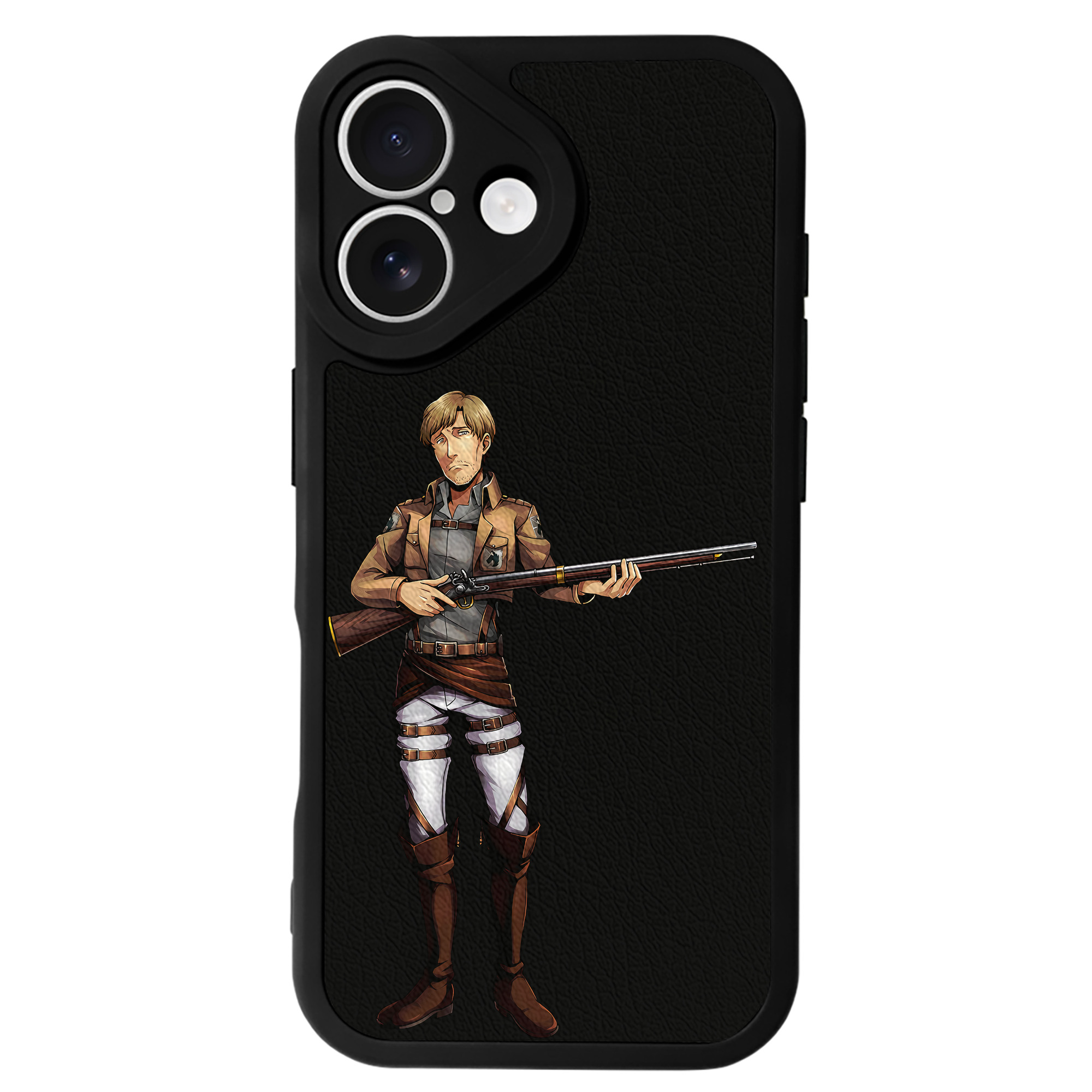 （画像用） 進撃の巨人 Attack on Titan 【iPhone 16シリーズ対応】シリコンスマホケース（レザー調） 材質：シリコン